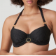 PrimaDonna Bikini Top Solta 4010110, Σουτιέν Μαγιό για μεγάλο στήθος με χρυσοκλωστή ΜΑΥΡΟ