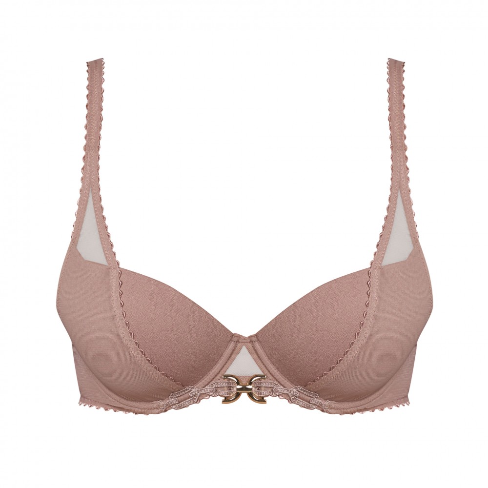 Andres Sarda Switzer 3311116-VIR, Σουτιέν Push Up με μπανέλα και διαφάνεια, ΣΑΠΙΟ ΜΗΛΟ