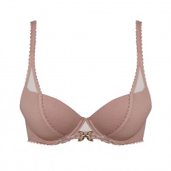 Andres Sarda Switzer 3311116-VIR, Σουτιέν Push Up με μπανέλα και διαφάνεια, ΣΑΠΙΟ ΜΗΛΟ