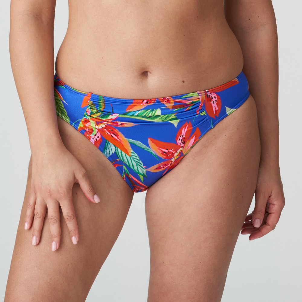 PrimaDonna Bikini Brief Rio Latakia 4011150, Κυλοτάκι Μαγιό με σουρίτσα μπροστά, TROPICAL RAINFOREST