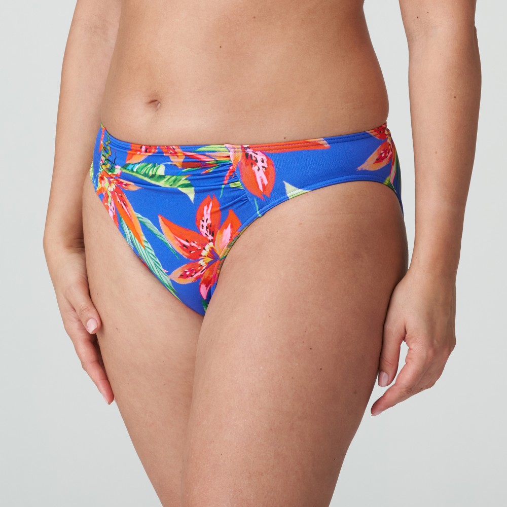 PrimaDonna Bikini Brief Rio Latakia 4011150, Κυλοτάκι Μαγιό με σουρίτσα μπροστά, TROPICAL RAINFOREST