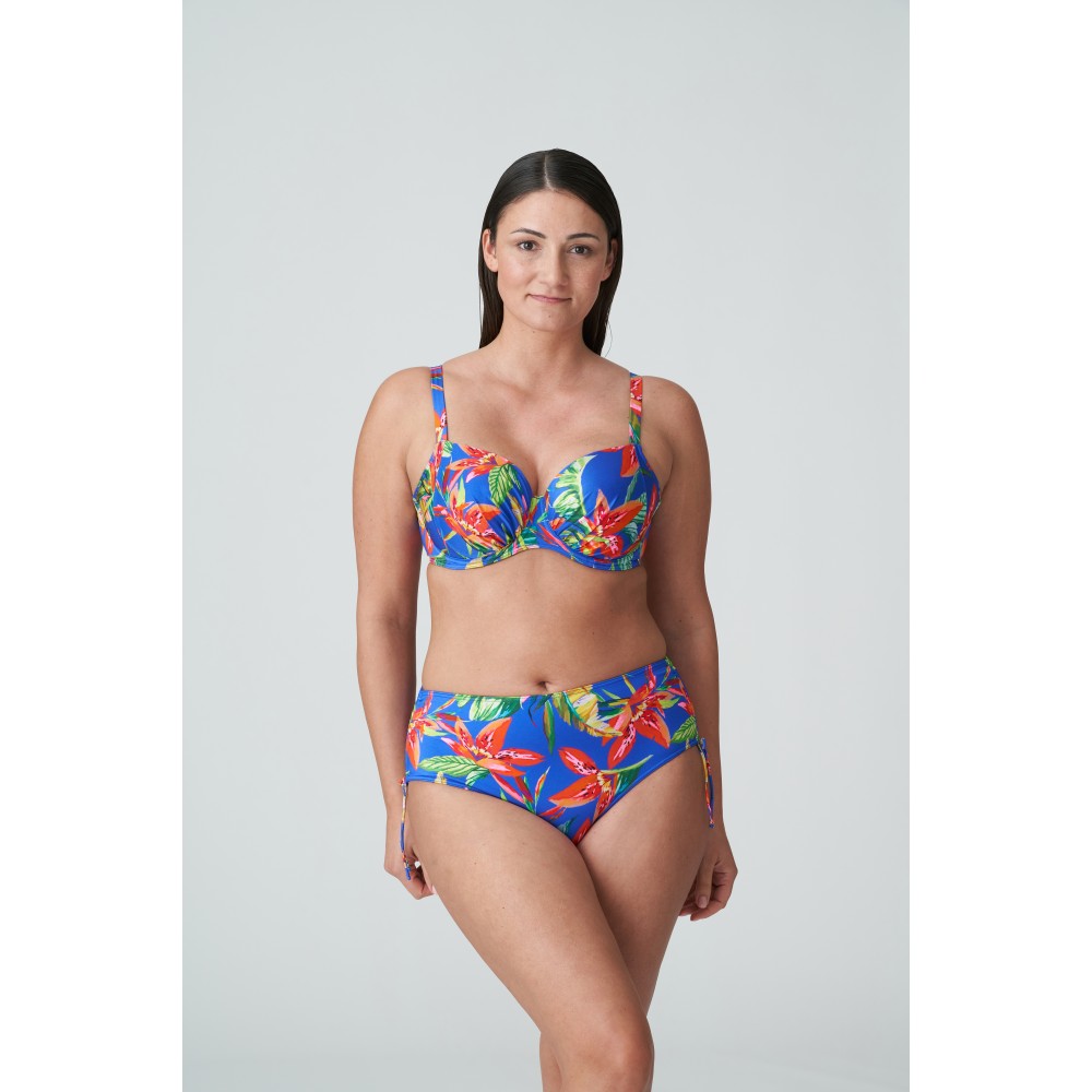 PrimaDonna Bikini Full Brief Latakia 4011152, Κυλοτάκι Μαγιό Ψηλόμεσο με κορδόνι που σουρώνει, TROPICAL RAINFOREST