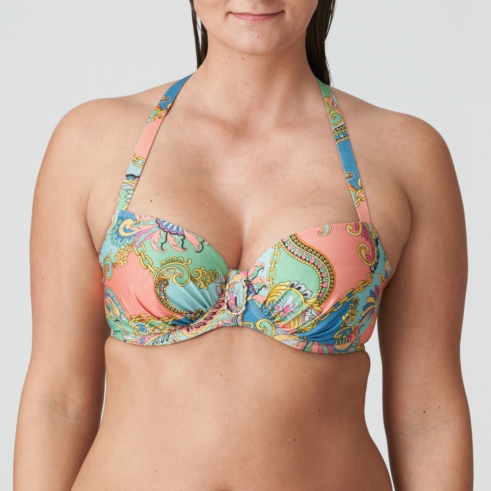 PrimaDonna Bikini Top Full Cup Celaya 4011210, Σουτιέν Μαγιό για μεγάλο στήθος με μπανέλα, ITALIAN CHIC