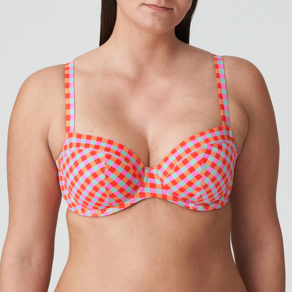 PrimaDonna Bikini Top Full Cup Marival 4011710, Σουτιέν Μαγιό για μεγάλο στήθος σε ρετρό style,  OCEAN POP