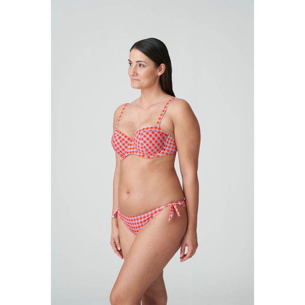 PrimaDonna Bikini ΅Waist Ropes  Marival 4011753, Κυλοτάκι Μαγιό με δέσιμο σε καρό ρετρό style, OCEAN POP