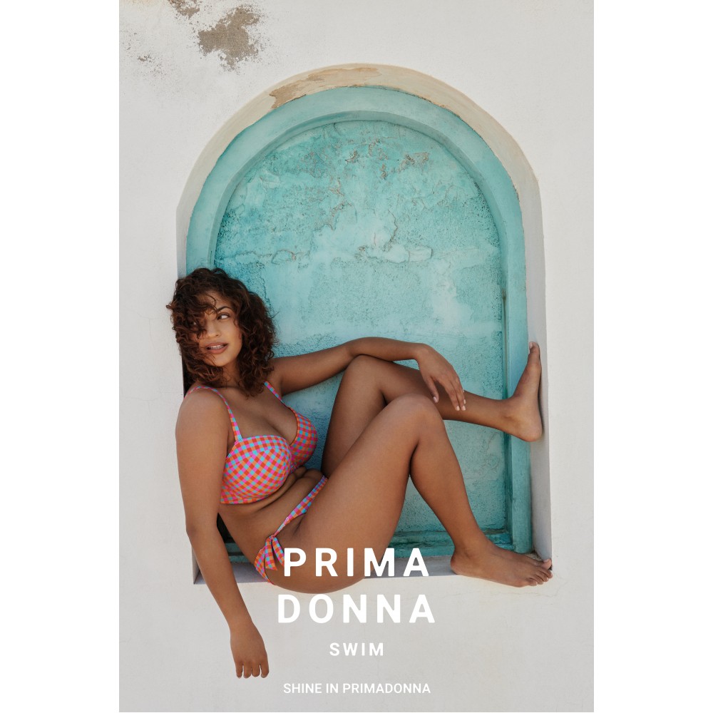 PrimaDonna Bikini ΅Waist Ropes  Marival 4011753, Κυλοτάκι Μαγιό με δέσιμο σε καρό ρετρό style, OCEAN POP