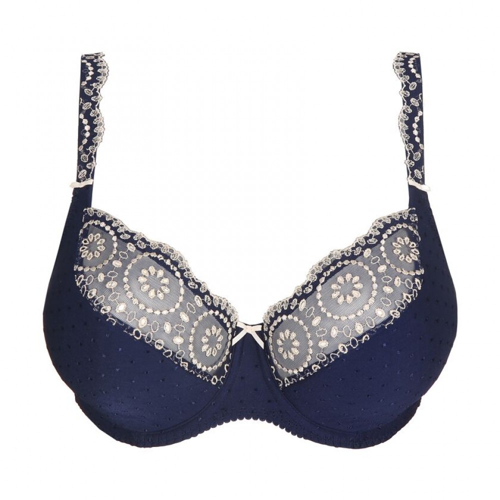 PrimaDonna Osino 0163314-SAF Balcony Bra Tulip Seam, Σουτιέν για μεγάλο στήθος, cup E, F, ΜΠΛΕ