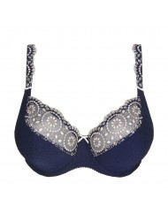 PrimaDonna Osino 0163314-SAF Balcony Bra Tulip Seam, Σουτιέν για μεγάλο στήθος, cup E, F, ΜΠΛΕ