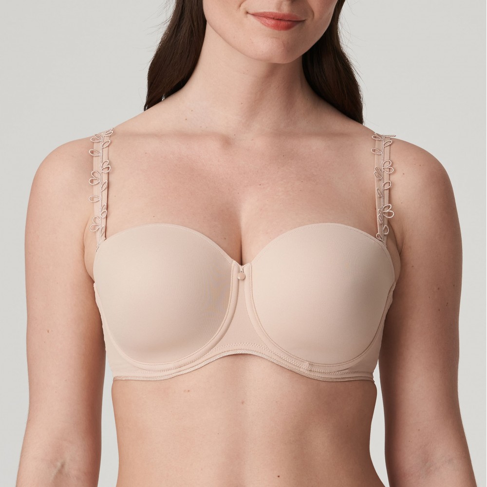 PrimaDonna Perle 0162349, Strapless Σουτιέν προφορμαρισμένο χωρίς ραφές  με φαρδύ πλαϊνό, ΜΠΕΖ