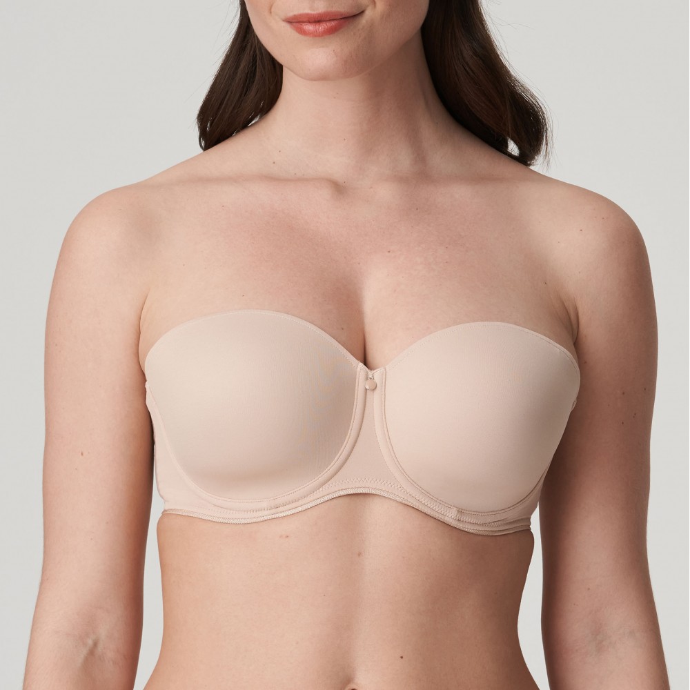 PrimaDonna Perle 0162349, Strapless Σουτιέν προφορμαρισμένο χωρίς ραφές  με φαρδύ πλαϊνό, ΜΠΕΖ