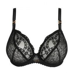 PrimaDonna Naica 0163594-ZWA, Σουτιέν με μπανέλα Plunge Bra, ΜΑΥΡΟ