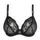 PrimaDonna Naica 0163594-ZWA, Σουτιέν με μπανέλα Plunge Bra, ΜΑΥΡΟ