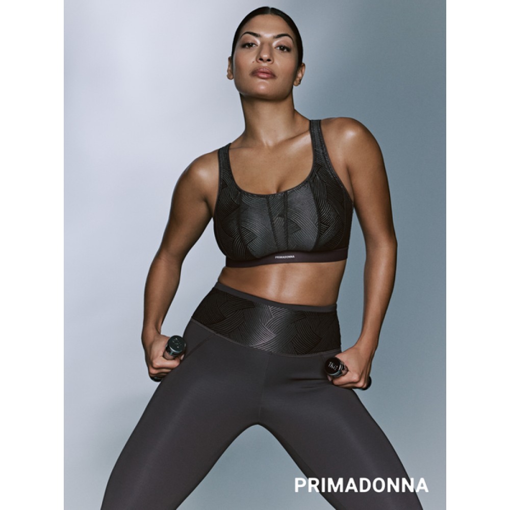 Αθλητικό Σουτιέν PrimaDonna The Game 6000513-SOT, χωρίς μπανέλα, SMOKEY TAUPE