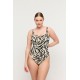 PrimaDonna Dalice 4014138, Γυναικείο Ολόσωμο Μαγιό για μεγάλο στήθος, ANIMAL PRINT