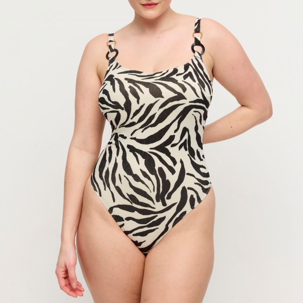 PrimaDonna Dalice 4014138, Γυναικείο Ολόσωμο Μαγιό για μεγάλο στήθος, ANIMAL PRINT