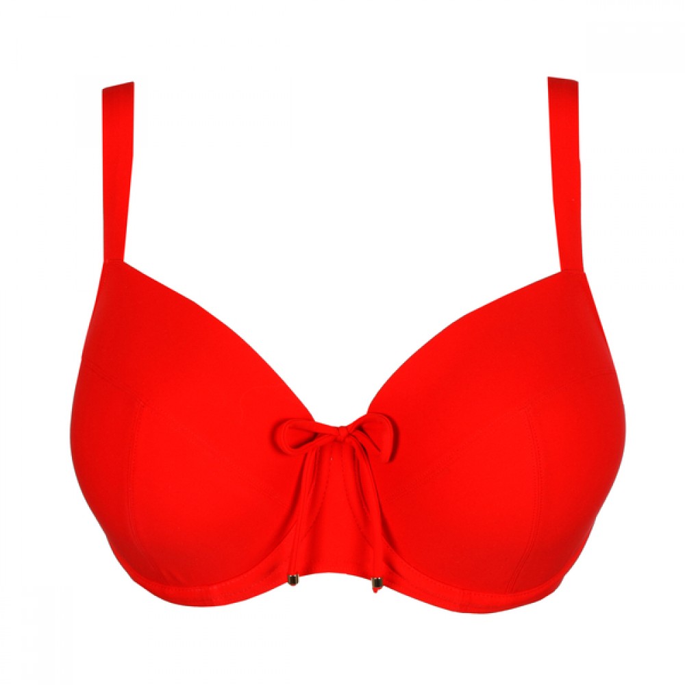 PrimaDonna ASWAN 4012416, Γυναικειο Μαγιό  Padded Balcony Bikini Top, RED