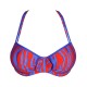 PrimaDonna SKUDAI 4012616-WDS, Γυναικειο Μαγιό Padded Balcony Bikini Top, ΚΟΚΚΙΝΟ-ΜΠΛΕ