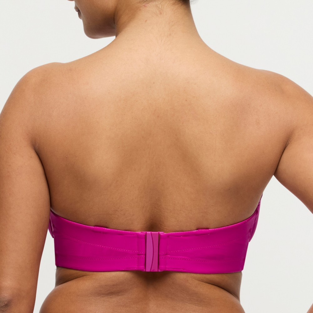 PrimaDonna UVITA 4013517, Γυναικειο Μαγιό Strapless Padded Bikini Top, MAGENTA