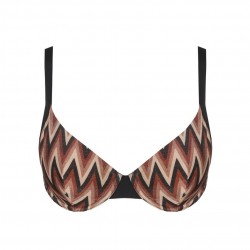 Marie Jo,  SuAna 1007012-MIR, Γυναικειο Μαγιό Plunge Bikini Top, ΜΠΡΟΝΖΕ