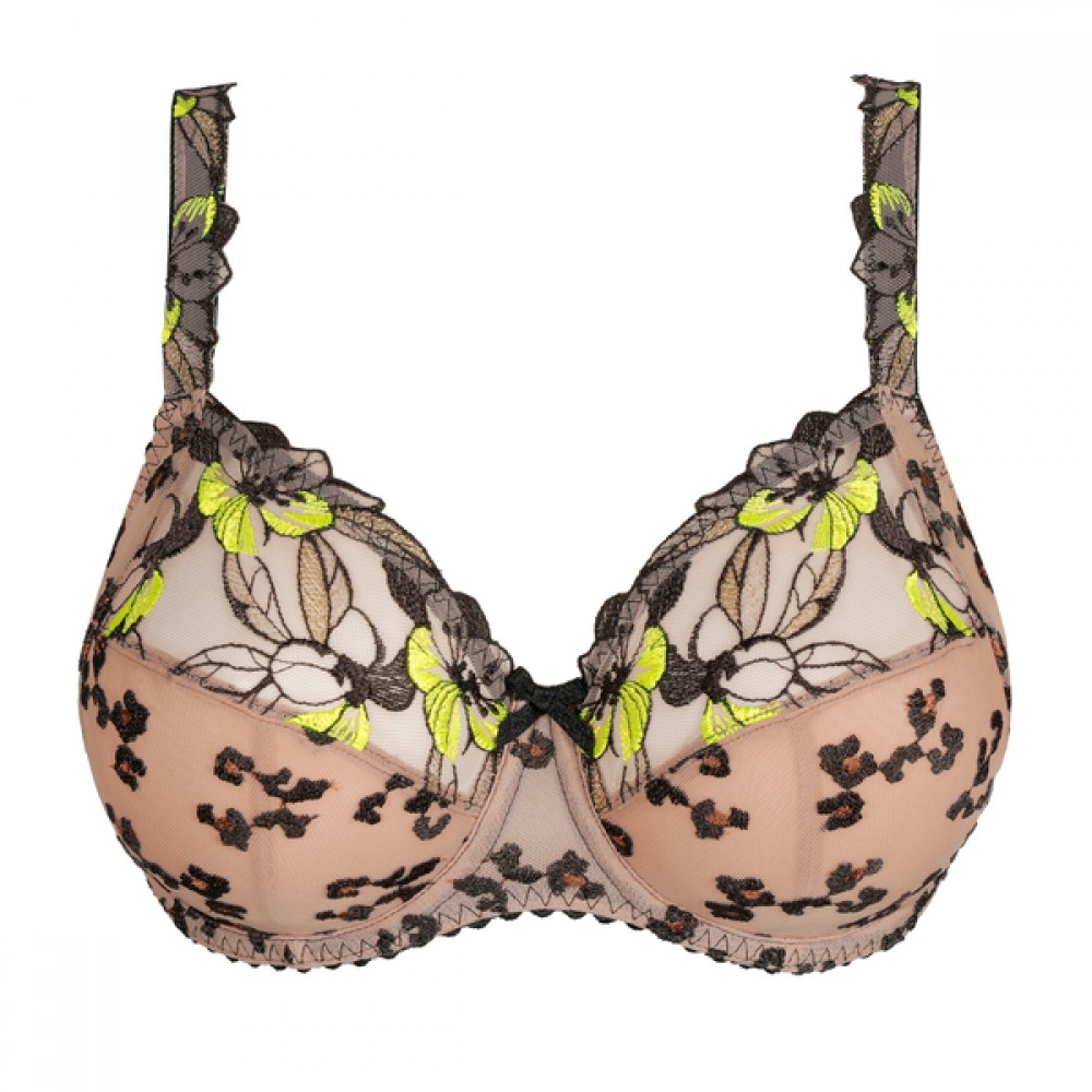 PrimaDonna Manali 0163570-WLB, Σουτιέν Full Cup για μεγάλο στήθος με κέντημα και μπανέλα, WILD BLOOM