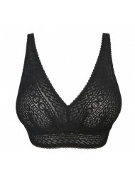 PrimaDonna Montara 0163386-ZWA,  Bralette χωρίς μπανέλα από φινετσάτη δαντέλα, ΜΑΥΡΟ