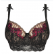 Bralette PrimaDonna Balcony Bra Tulip Seam Pleasanton 0163374-ZWA, με μπανέλα και δαντέλα