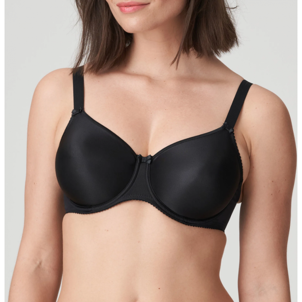 PrimaDonna Satin 0161330 Σουτιέν minimizer για μεγάλο στήθος χωρίς επένδυση και ραφές, ΜΑΥΡΟ