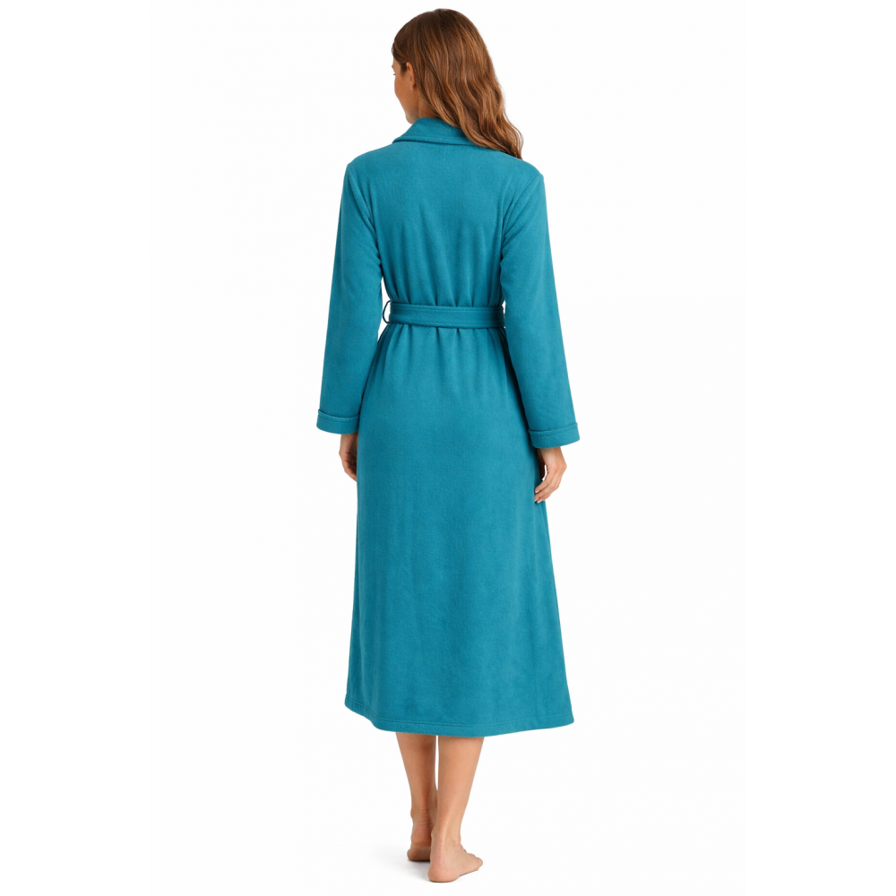 RELAX 1416080, Γυναικεία Μακριά Ρόμπα Fleece με σιρίτι, ΠΕΤΡΟΛ