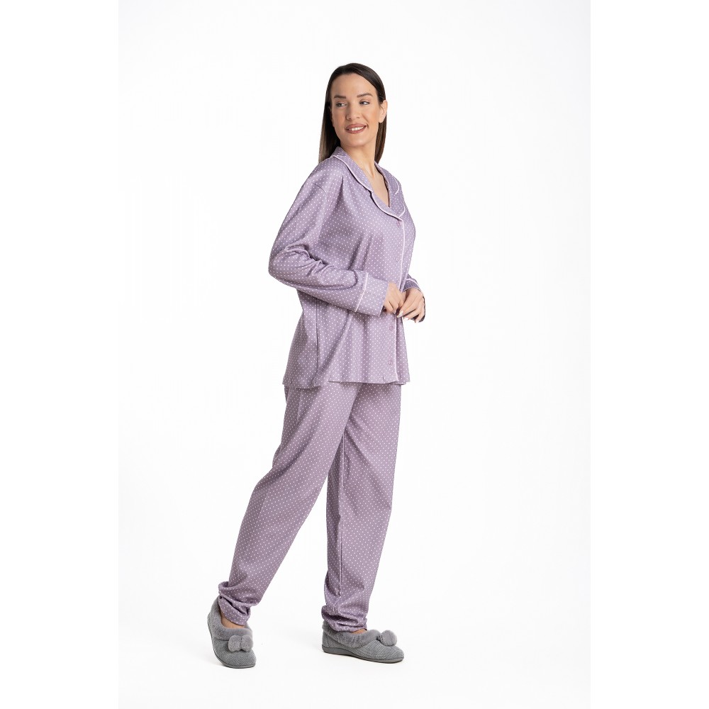 Relax 3225008, Γυναικεία Πυτζάμα σε ανδρική γραμμή, FW2025, ΛΙΛΑ