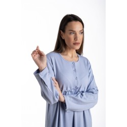 Relax 3225055, Γυναικείο Κλασικό Χειμερινό Νυχτικό με πατιλέτα, ΣΙΕΛ