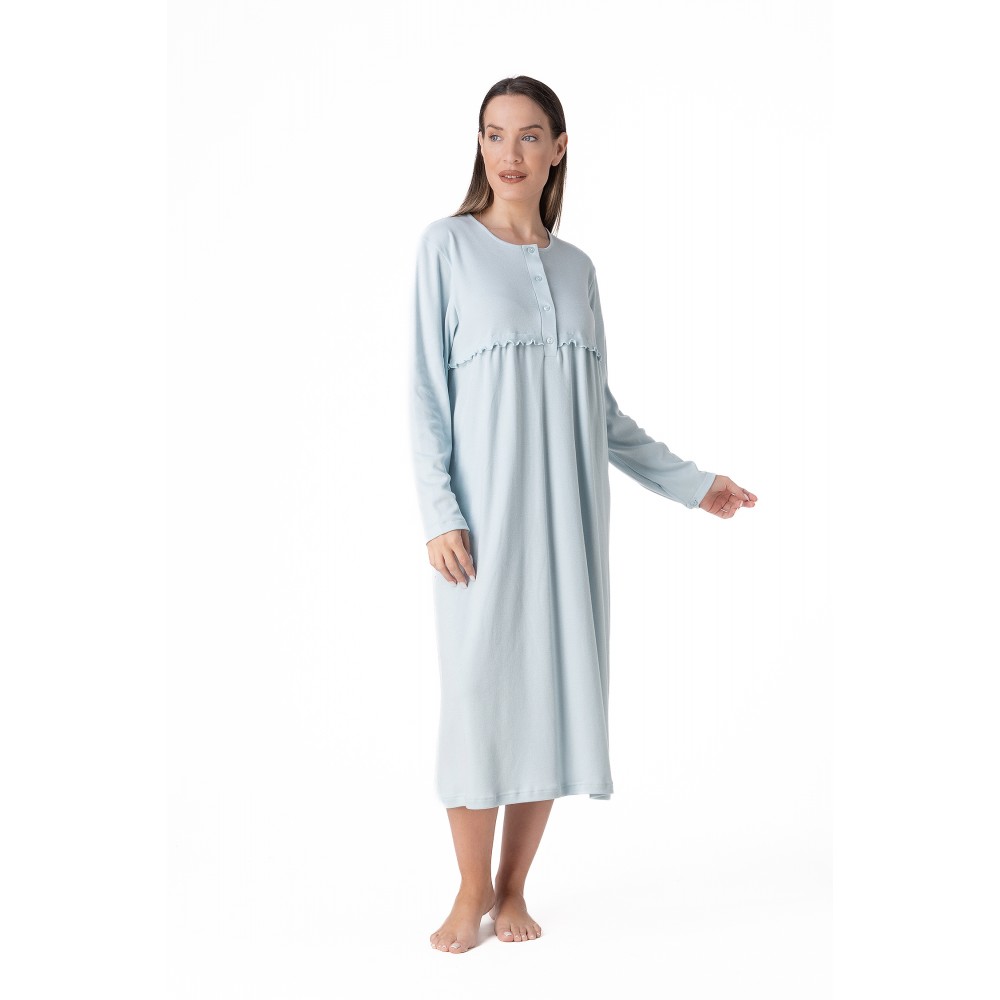 Relax 3225055, Γυναικείο Κλασικό Χειμερινό Νυχτικό με πατιλέτα, ΒΕΡΑΜΑΝ