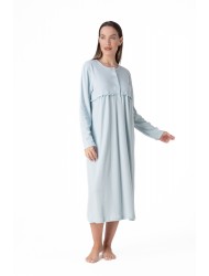 Relax 3225055, Γυναικείο Κλασικό Χειμερινό Νυχτικό με πατιλέτα, ΒΕΡΑΜΑΝ