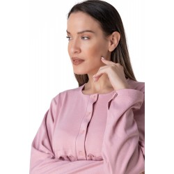 Relax 3225055, Γυναικείο Κλασικό Χειμερινό Νυχτικό με πατιλέτα, ΡΟΖ