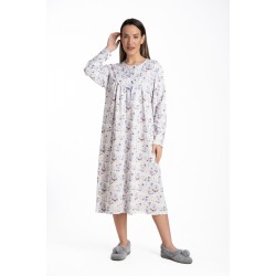Relax 3225060, Γυναικείο Νυχτικό με πατιλέτα σε κλασική γραμμή, FW2025,  ΣΙΕΛ 