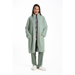 Relax 3225101, Γυναικεία Ρόμπα Fleece Midi με φερμουάρ, ΒΕΡΑΜΑΝ 