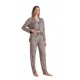 Relax 3426010, Κουμπτωή Πυτζάμα Viscose, ANIMAL PRINT