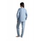 Relax 3426053, Γυναικεία Πυτζάμα Rayon με πατιλέτα, ΣΙΕΛ