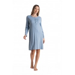 Relax 3426055, Γυναικεία Νυχτικο Rayon με πατιλέτα, ΣΙΕΛ