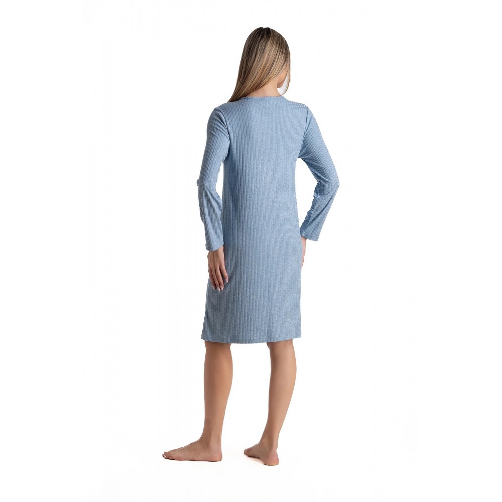 Relax 3426055, Γυναικεία Νυχτικο Rayon με πατιλέτα, ΣΙΕΛ