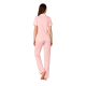 Relax 3326001, Γυναικεία Κουμπωτή Πυτζάμα Μακρύ Παντελόνι, ΡΟΖ