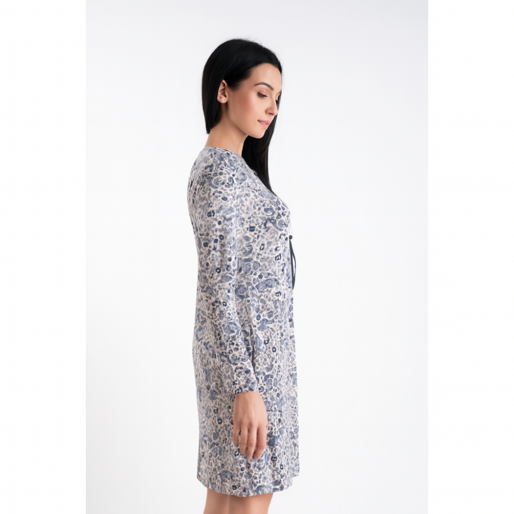 Νυχτικό κλασικό RELAX 2622056 έως Νο 3XL με κουφόπιετα και πατιλέτα ΦΛΟΡΑΛ