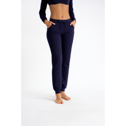 Γυναικείο παντελόνι Relax 2622080 με τσέπες ΜΠΛΕ ΣΚΟΥΡΟ