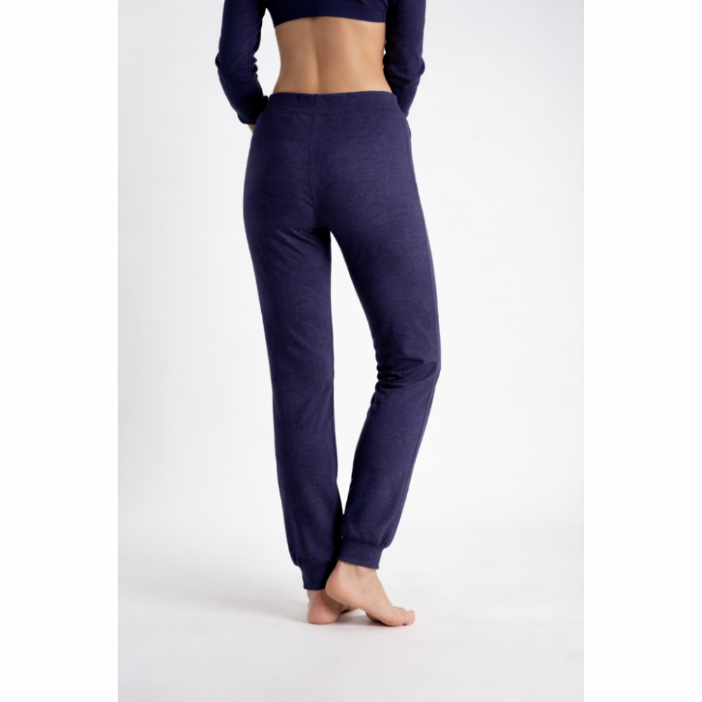 Γυναικείο παντελόνι Relax 2622080 με τσέπες ΜΠΛΕ ΣΚΟΥΡΟ