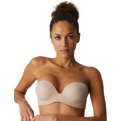 SIMONE PERELE 13V303, Essential Strapless Plunge Multiway Bra, NUDE