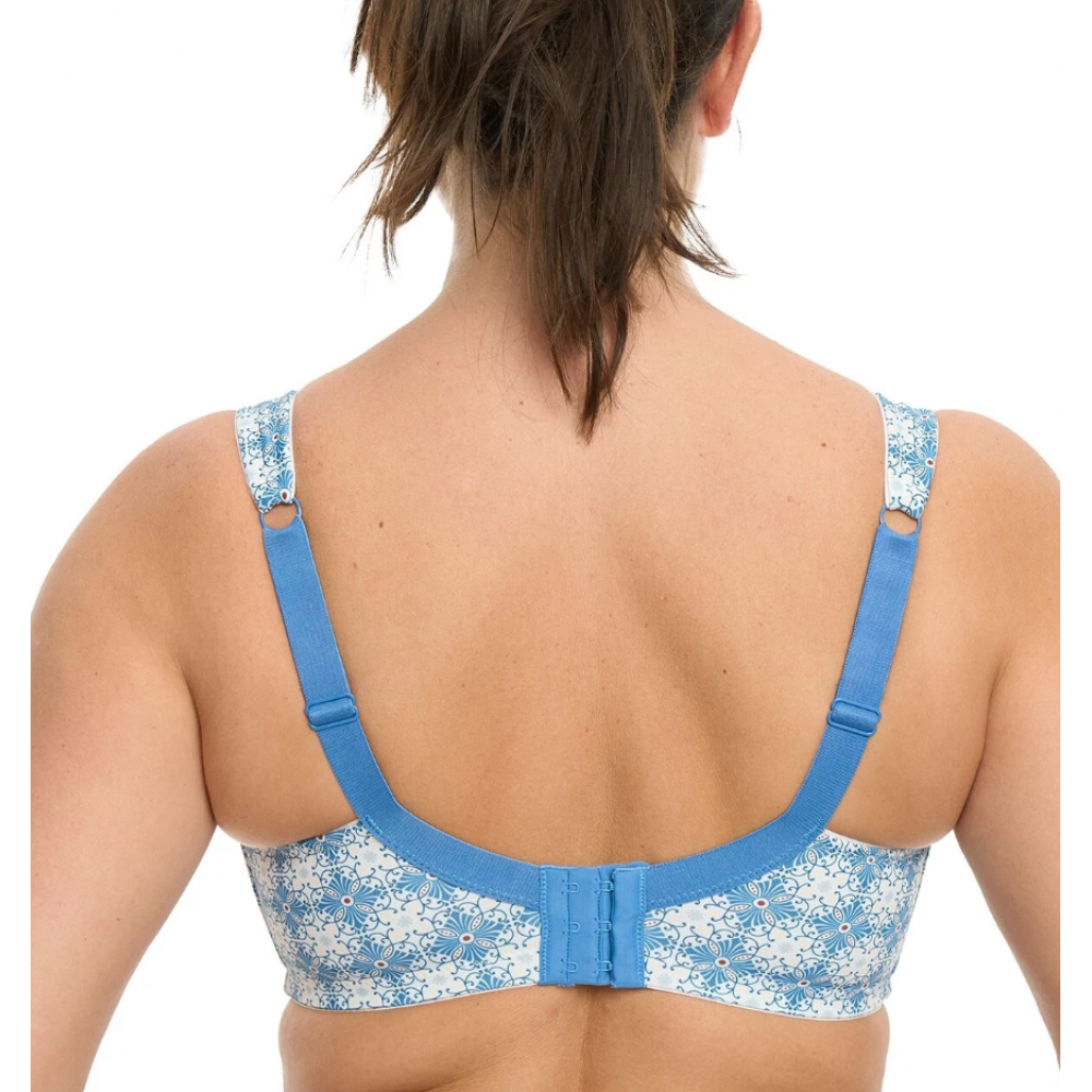 Susa 8231-043, Σουτιέν Minimizer βαμβακερό χωρίς μπανέλα  για μεγάλο στήθος, BLUE-WHITE