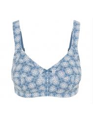 Susa 8231-043, Σουτιέν Minimizer βαμβακερό χωρίς μπανέλα  για μεγάλο στήθος, BLUE-WHITE