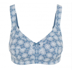 Susa 8231-043, Σουτιέν Minimizer βαμβακερό χωρίς μπανέλα  για μεγάλο στήθος, BLUE-WHITE