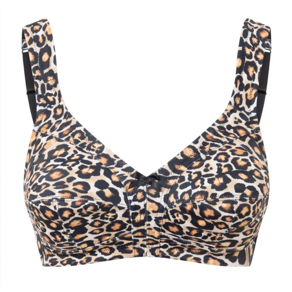 Susa 8255-230, Σουτιέν Minimizer βαμβακερό χωρίς μπανέλα  για μεγάλο στήθος, LEOPARD PRINT