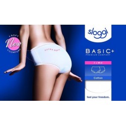 Sloggi Basic Midi 2pcs Κυλοτάκι 3/4  βαμβακερό