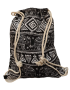 Τσάντα Πλάτης Πουγκί 879-11 από καραβόπανο και σχοινί ΠΟΛΥΧΡΩΜΟ